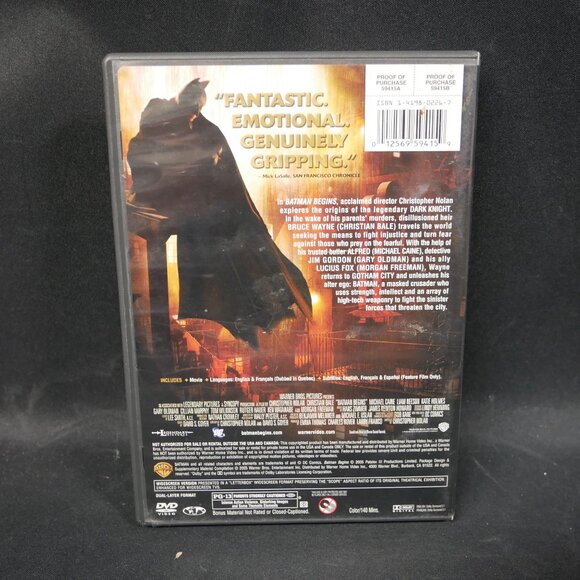 Christopher Nolan Dark Knight Trilogy Movies Collection 2 Dvds & 1 Blu Ray - Picture 3 of 12